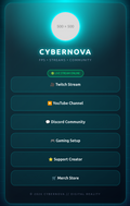 Cyber Streamer Hub – Die ultimative Link-Seite für Gaming Creator